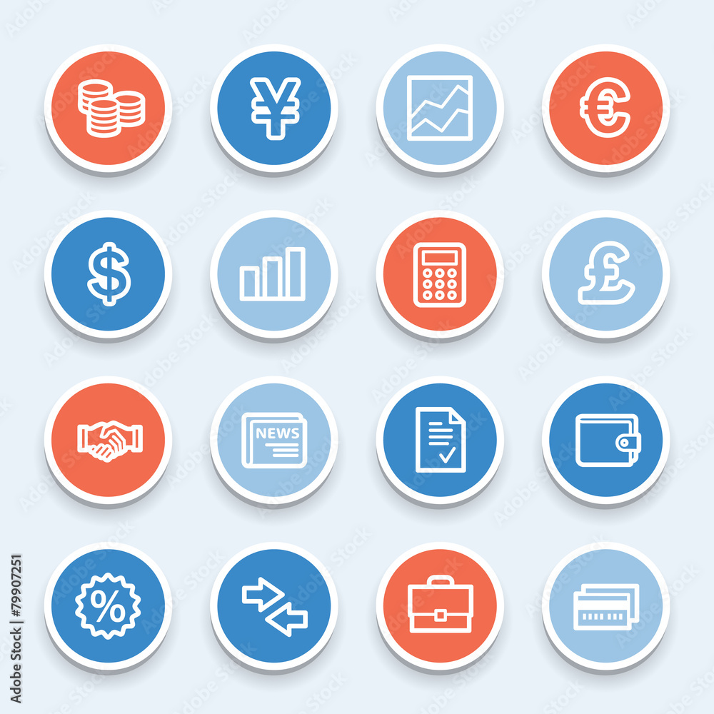 Finance web icons set Finance web icons set