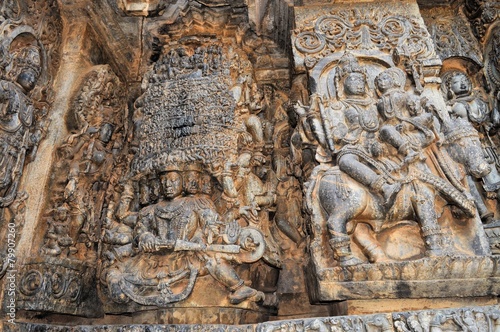 Hoysaleshwara Hindu temple, Halebid, India
