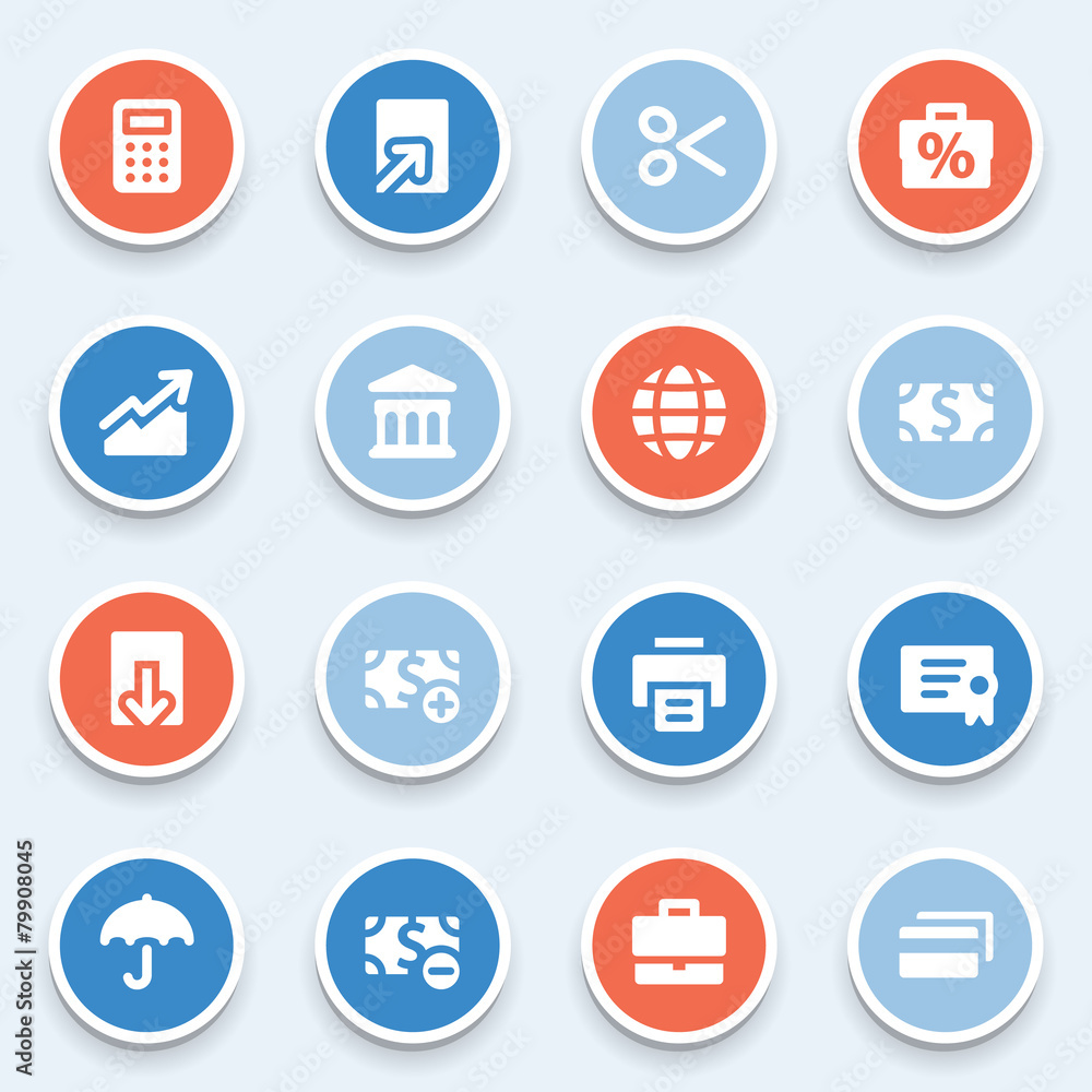 Finance web icons set Finance web icons set