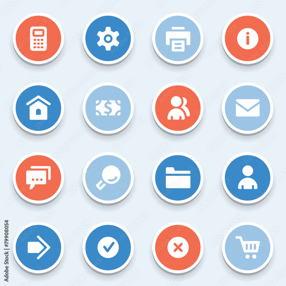 Basic web icons set Basic web icons set
