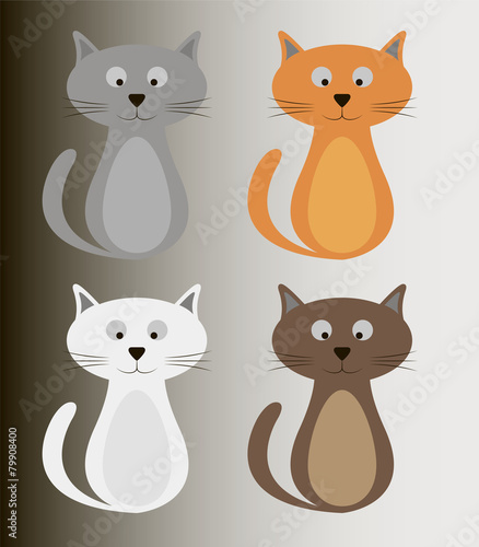 Colour cat set