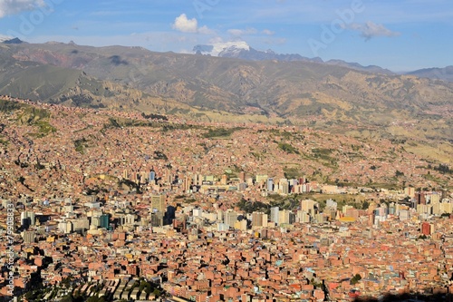 La Paz in the Andes, capitol Bolivia photo