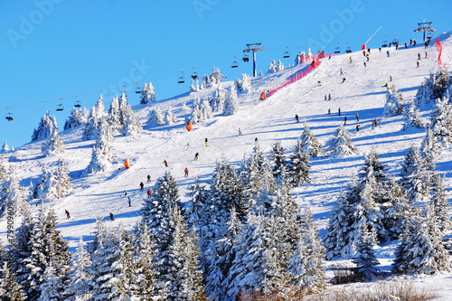 Winter resort Kopaonik ski slopes photo