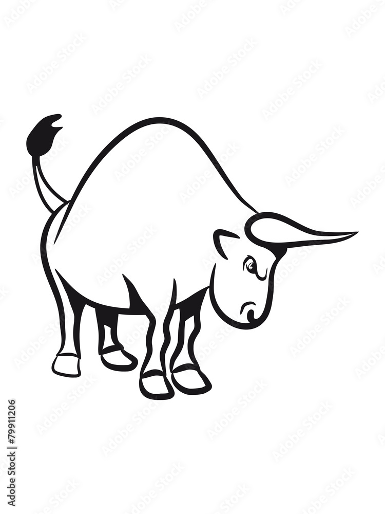 Fototapeta premium Taurus Taurus Horoscope wild aggressive