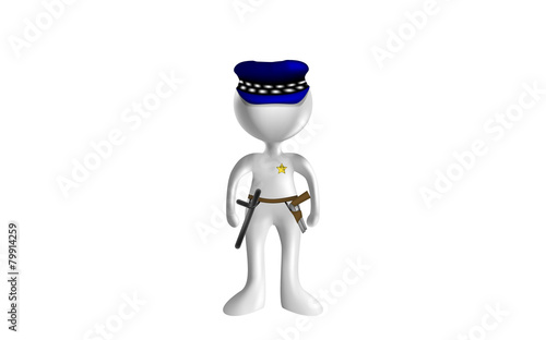 MONIGOTE 3D POLICIA
