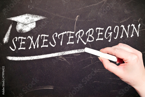 Billede på lærred Semesterbeginn an deutschen Unis