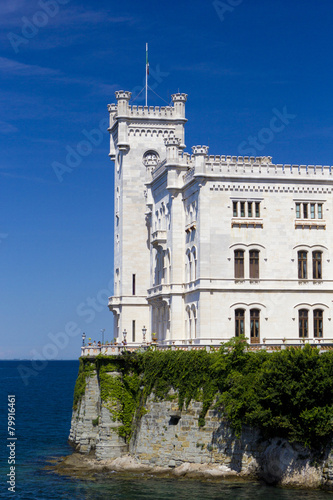 Miramare Castle and the sea