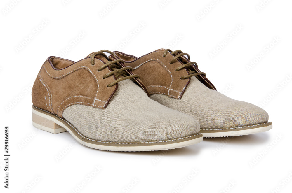 Male shoes isolated on white background Male shoes isolated on white background