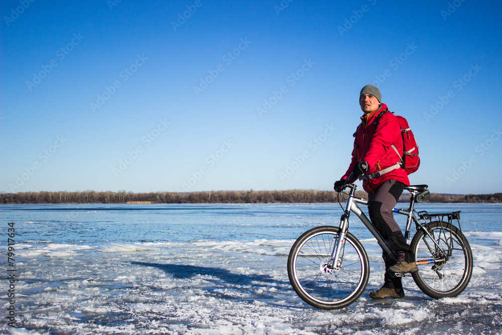 Winter biking