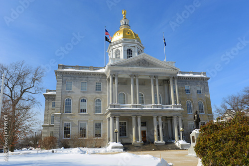 New Hampshire State House in winter  Concord  New Hampshire
