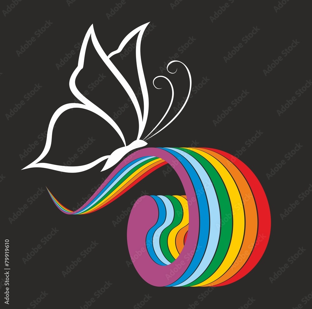 Obraz premium Rainbow logo