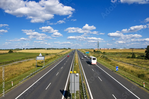 Polish motorway  A4  near Gliwice