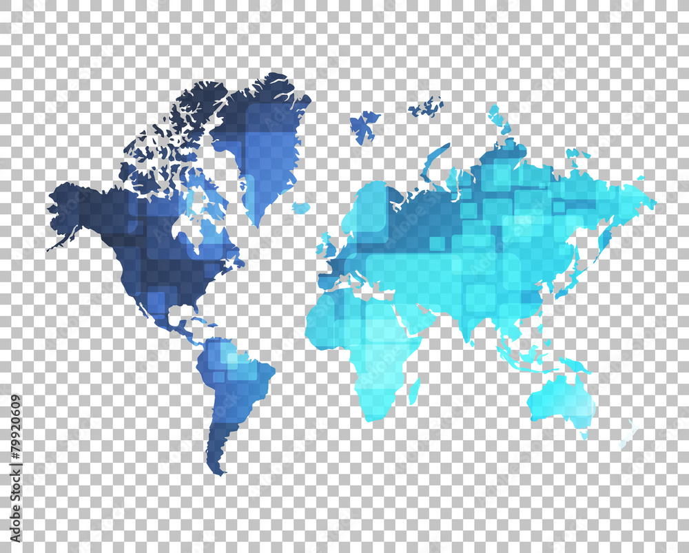 world map over a blank design layer world map over a blank design layer