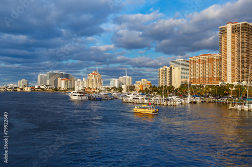 View of the Fort Lauderdale Intracoastal Waterway