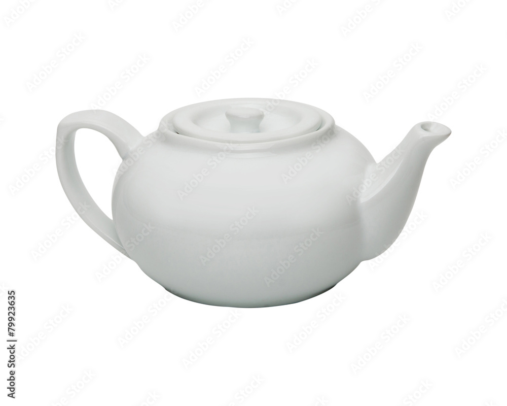 Modern teapot isolated on white Modern teapot isolated on white
