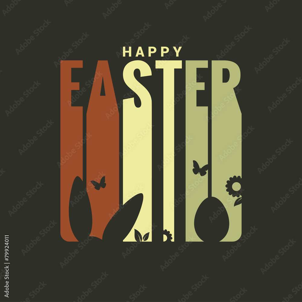 Fototapeta premium easter label design background