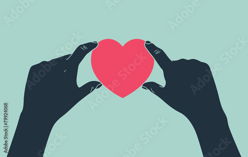 hand giving love symbol