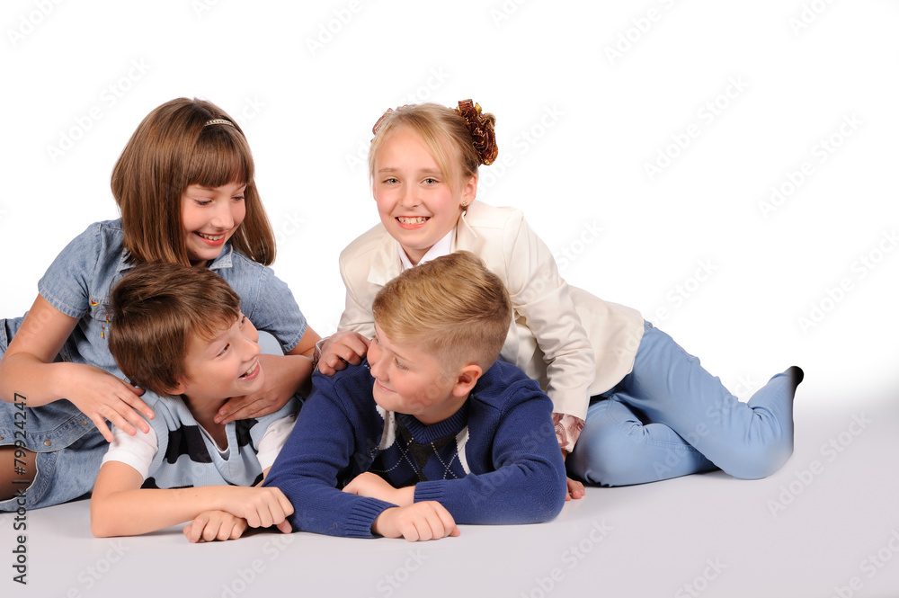 children lying on the floor children lying on the floor