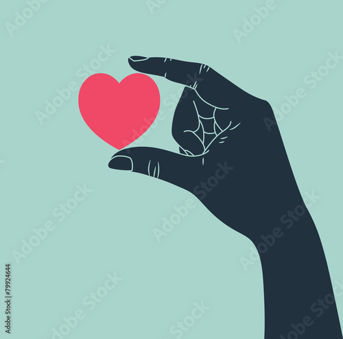 hand giving love symbol