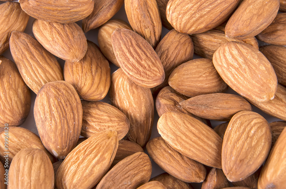 Close up of a background almond Close up of a background almond