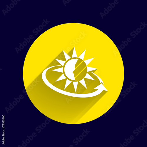 Sun Cream Containers. Vector illustration icon sun tan