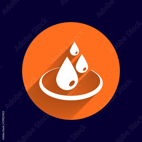 water drop rain vector droplet icon fluid clean design