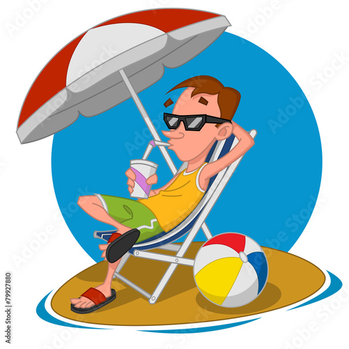 Man on the beach
