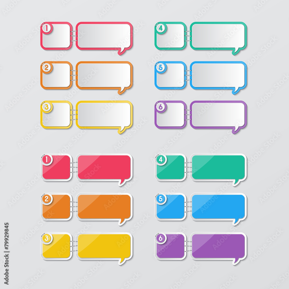 paper speech bubbles infographics paper speech bubbles infographics