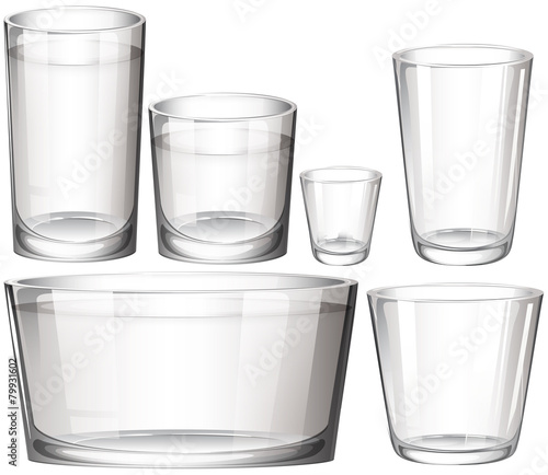 Set of glasses