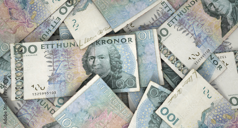 Fototapeta premium Scattered Banknote Pile