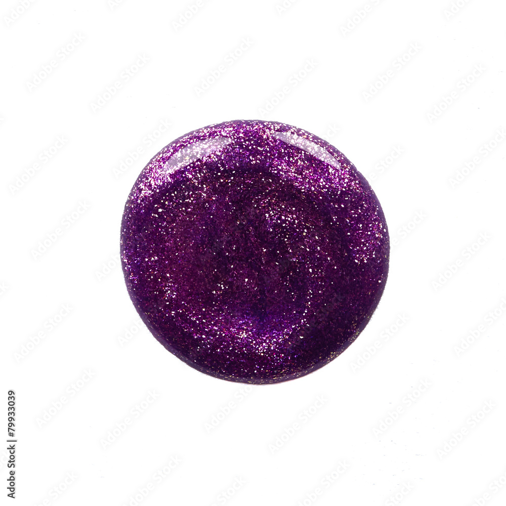 Blot of purple nail polish Blot of purple nail polish