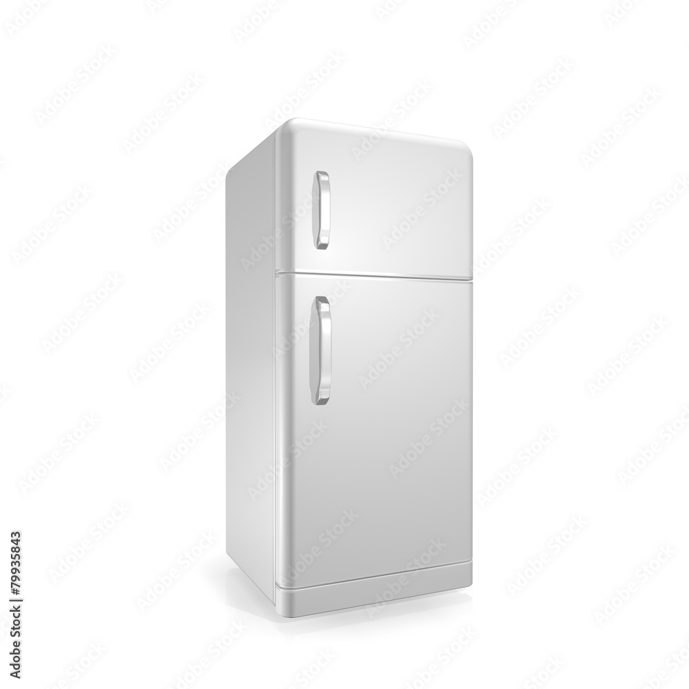 white fridge on a white background white fridge on a white background