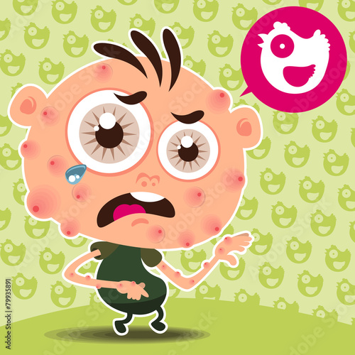 Suffering from chickenpox