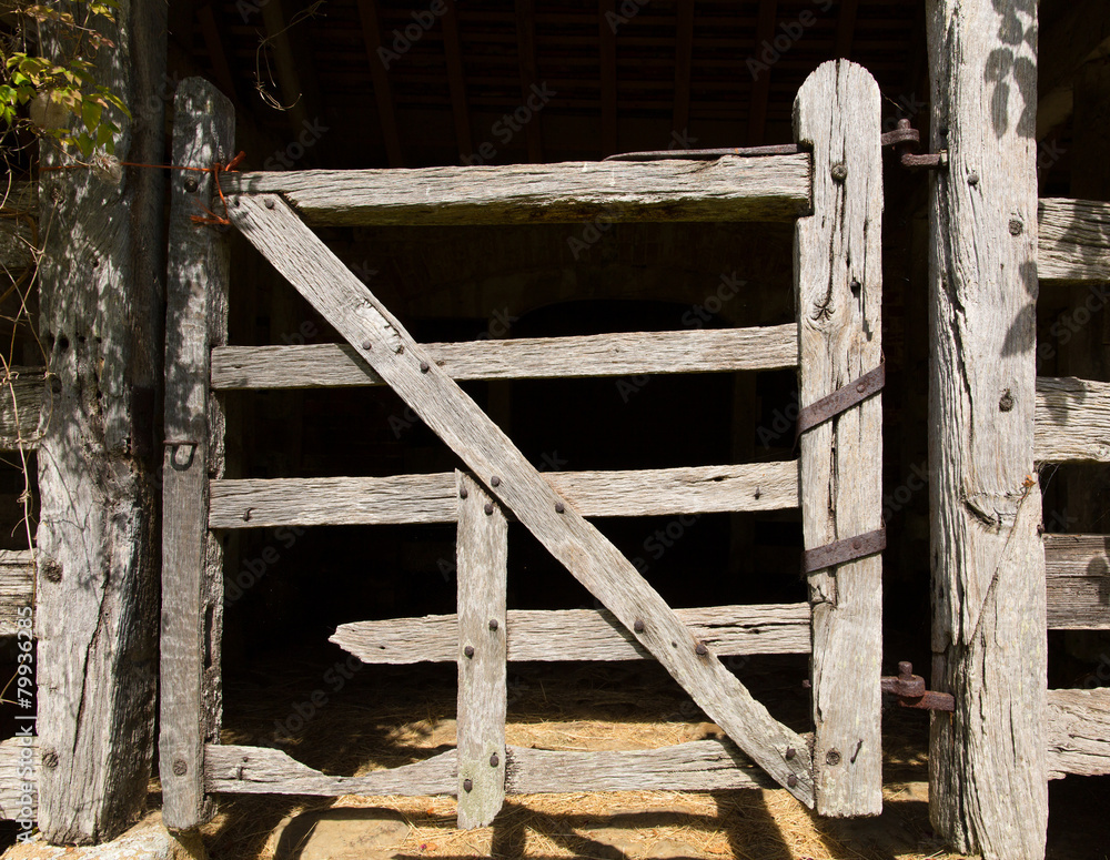 Very old wooden stable door hundreds of years old Very old wooden stable door hundreds of years old