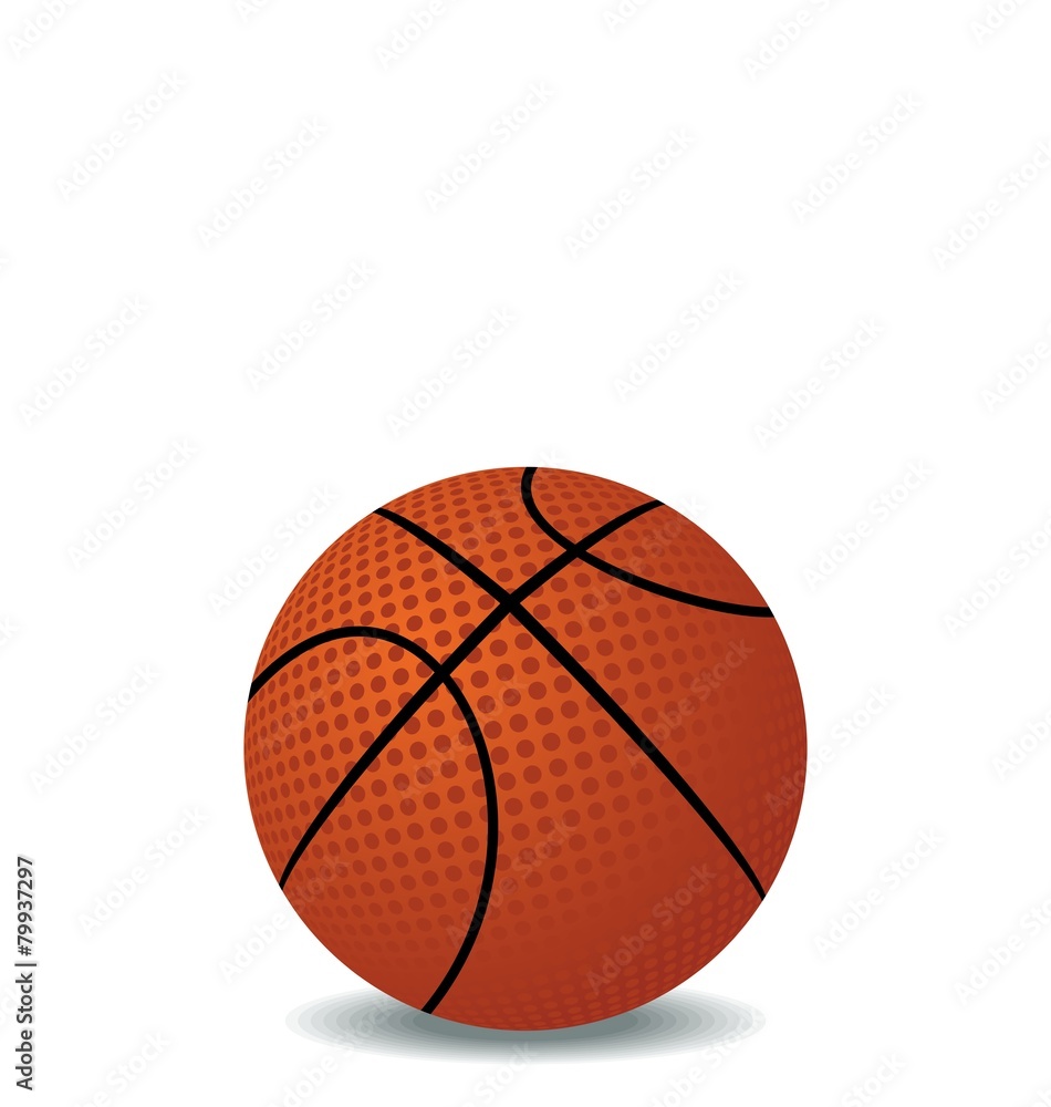 Realistic illustration of basket ball