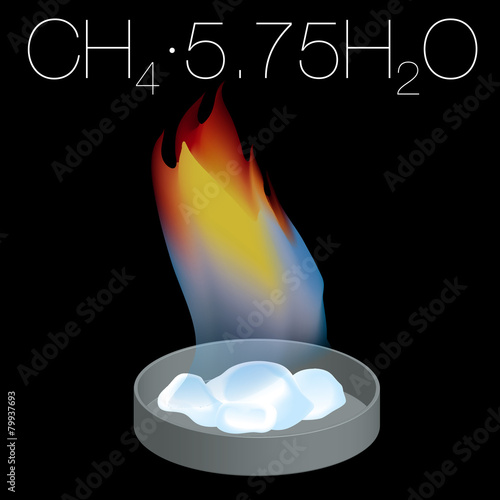 Methane Hydrate image illustration photo