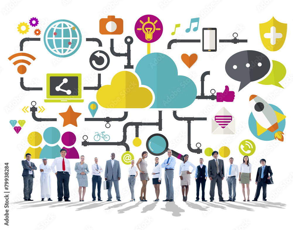 Social Media Social Networking Connection Data Storage Concept Social Media Social Networking Connection Data Storage Concept