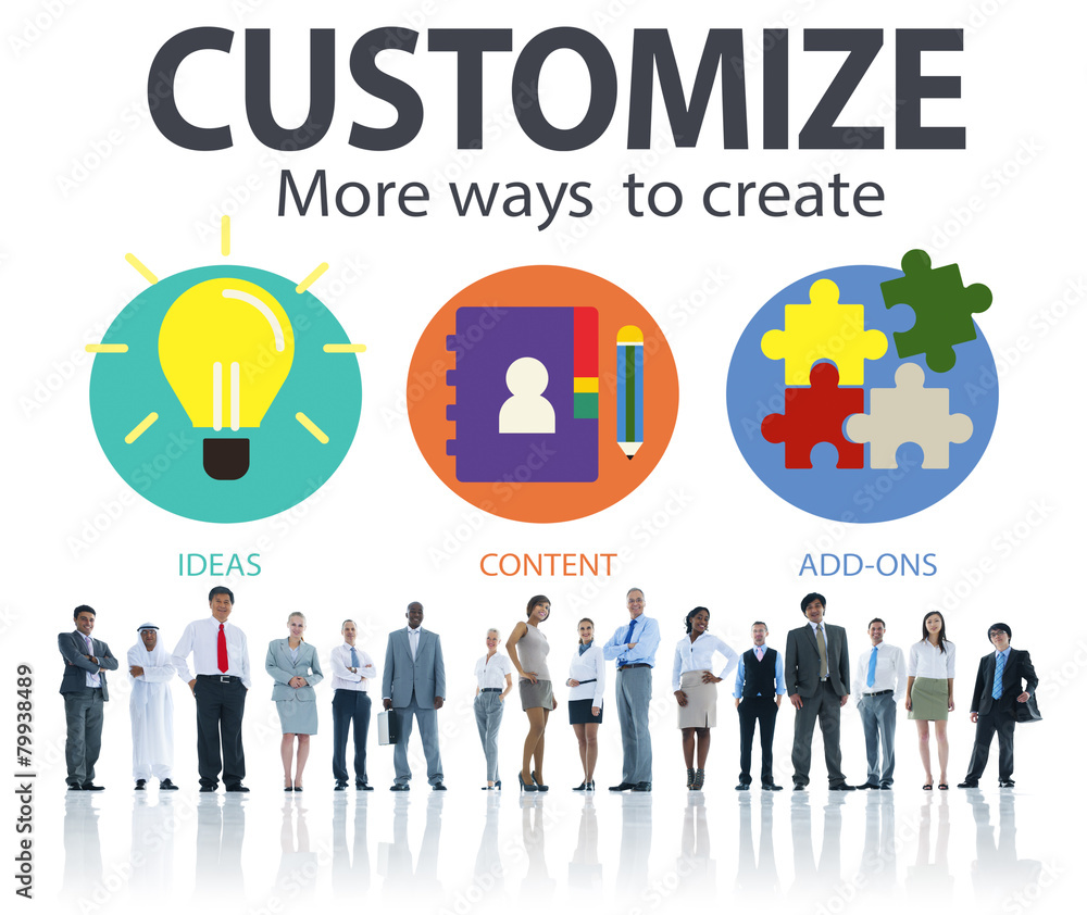 Customize Ideas Identity Individuality Innovation Concept Customize Ideas Identity Individuality Innovation Concept
