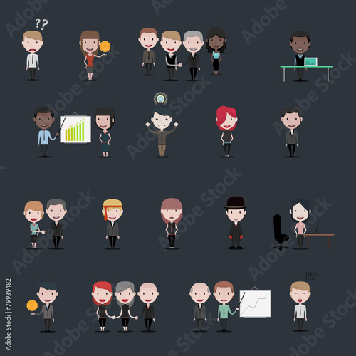 Business people set