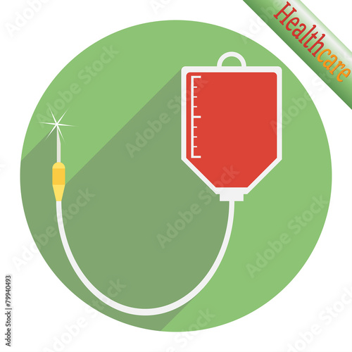 Drop counter with donate blood.