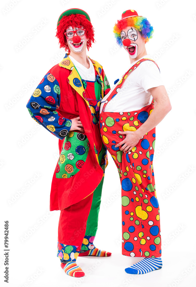 Fototapeta premium geschminkte clowns