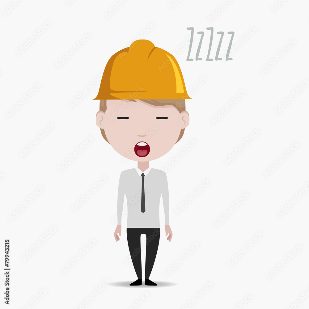 Worker concept illustration Worker concept illustration
