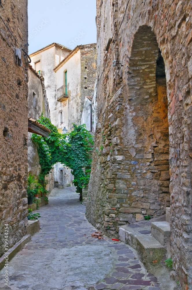 Alleyway. Oriolo. Calabria. Italy.