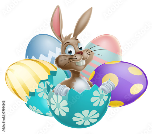 Easter Bunny with Eggs