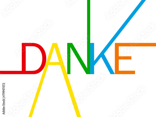 "DANKE" Karte (Vielen Dank Schön Sehr Dankbarkeit Dankeskarten)