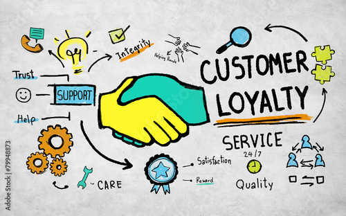 Photos Customer Loyalty Service Support Care Trust Tools Concept