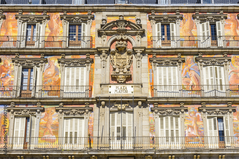 Fototapeta premium Casa de la Panadería en la Plaza Mayor, Madrid (España)