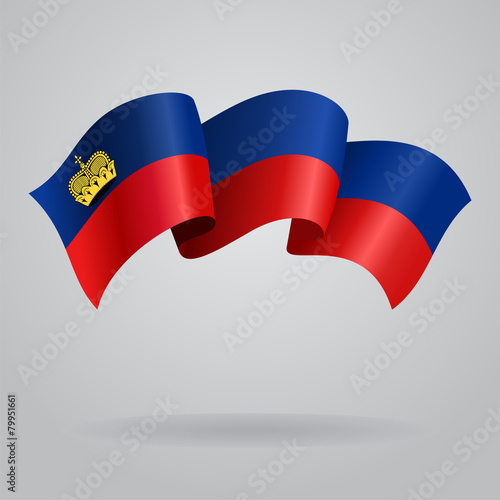 Free Download Liechtenstein waving Flag. Vector illustration - GFXLoad