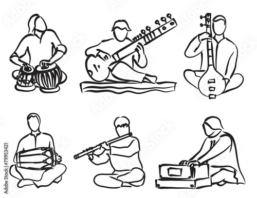 Indian musician set