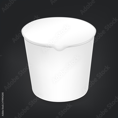 blank food cup package